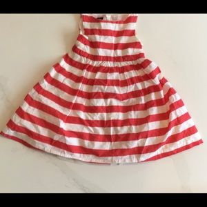 Baby Gap Red & White Striped Dress